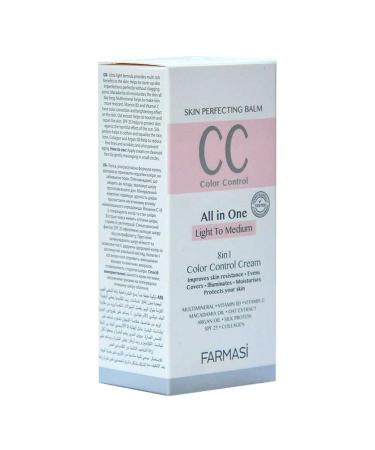 Farmasi CC Cream with Multi-Minerals | Natural Flawless Finish | Medium to Full Coverage | SPF 25 | All-Day Hold | 50 mL (Light to Medium) - Buy Online on GoSupps.com