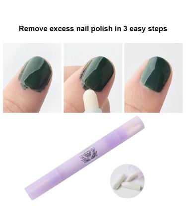 Buy 2 Cotton Tip Nail Remover Pens - DIY Nail Polish Correction with 6 Replaceable Tips | International Shipping Available - Buy Online on GoSupps.com