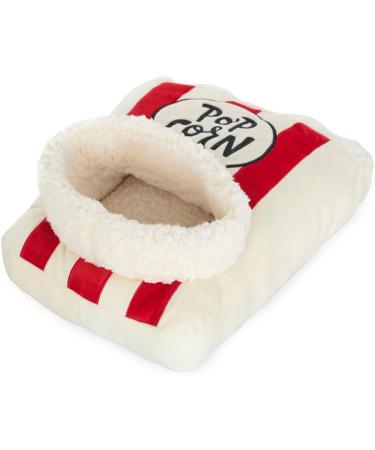 Balvi Foot Warmer Cozy Popcorn Design in White & Red | No More Cold Feet | Durable Polyester 35x30x7 cm | Ideal for Home & Travel - Buy Online on GoSupps.com