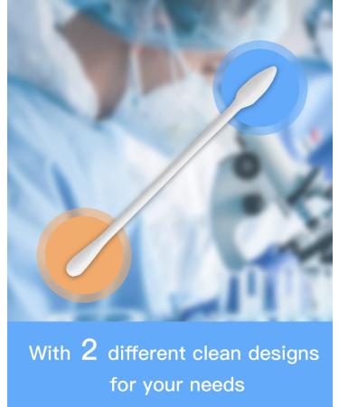 800 Count Pointy Organic Cotton Swabs - Soft & Gentle Double-Sided Tips - Chlorine-Free & Cruelty-Free - Highly Absorbent - White - Buy Online on GoSupps.com