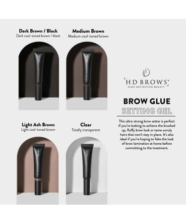 HD BROWS Brow Glue Eyebrow Fixing Gel Dark Brown/Black - Buy Online on GoSupps.com