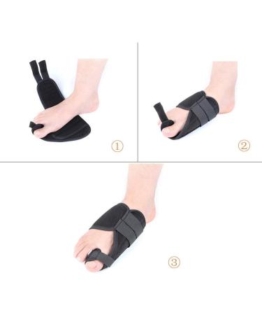 Hallux Valgus Bunion Corrector - Adjustable Sleeve & Sock for Overlapping Toes - Black - Buy Online on GoSupps.com
