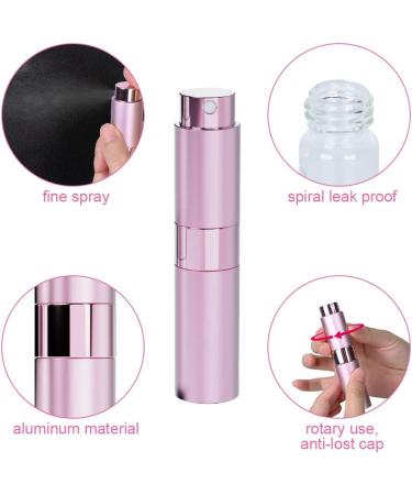 Darbermu 3PCS Perfume Atomiser 8ML Perfume Atomisers Refillable Travel Perfume Atomiser Bottles Atomiser Perfume Spray Bottle Travel Bottles with Funnel and Refill Pump for Travel Vacation Pink Black Silver - Buy Online on GoSupps.com