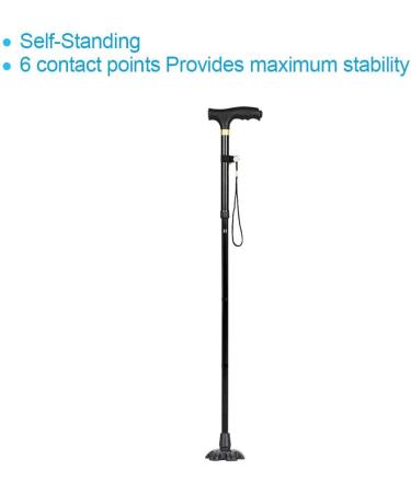 HNYG 3/4 inch 6-Pack Non-Skid Rubber Cane Tips - Heavy Duty Replacement Feet for Walking Canes - Buy Online on GoSupps.com