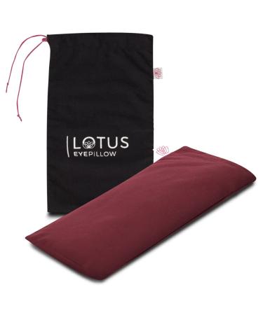 Lotus Weighted unscented Eye Pillow|Sleeping & Meditation Mask|Yoga Eye Pillow| Soothing Weighted Eye Pillow | Hot or Cold Pack| Head Ache Relief | Sleep mask Relaxing Gift Men, Women & Employees Red