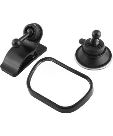 Universal Adjustable Car Baby Rear View Safety Mirror - Suction Cup & Clip - Black | 1 Piece - Buy Online on GoSupps.com