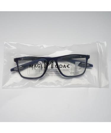 Magimodac Metal Blue Light Filter Glasses for Men & Women - Anti Blue Light Thin Frame Nerd Glasses - Model 072 Bright Black - Buy Online on GoSupps.com