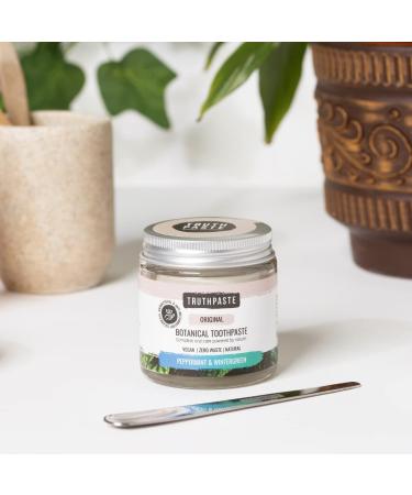 Natural plastic-free toothpaste. Vegan and organic ingredients (Peppermint and Wintergreen flavor) - Buy Online on GoSupps.com