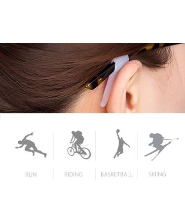 Anawakia Anti-Slip Glasses Holder - 20 Pairs Silicone Retainers & Temple Hooks - Black | International Shipping Available - Buy Online on GoSupps.com