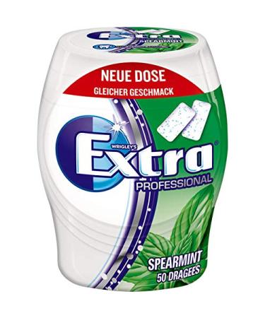 12 cans of Wrigley's Extra Professional White Spearmint Dragees without sugar each containing 50 dragees chewing gum - Buy Online on GoSupps.com