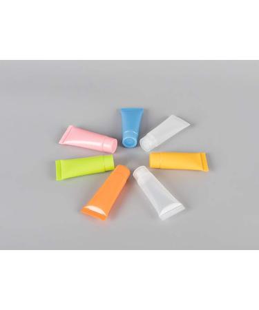 Snadulor 5ml Empty Squeeze Bottles - 50 Pcs Refillable Travel Tubes for Cosmetics & Lotion (Pink) | Best for Shampoo & Facial Cleanser - Buy Online on GoSupps.com