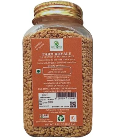 Farm Royale Methi Dana/Fenugreek - 250g | 100% Natural Pure and Fresh Culinary Delight/Export quality - Buy Online on GoSupps.com