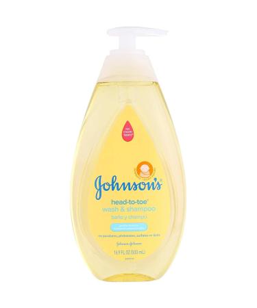Johnson's Baby Head-To-Toe Wash & Shampoo 16.9 fl oz - Gentle Cleanser for Infants - Buy Online on GoSupps.com