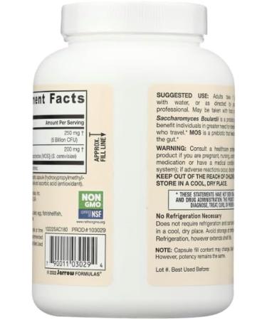 Bloomingdale IL 60108 Saccharomyces Boulardii Probiotics MOS 5 Billion CFU Probiotic 180 Veggie Capsules - Buy Online on GoSupps.com