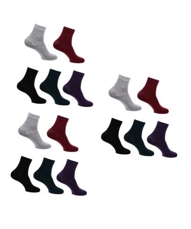 minkissy 15 Pairs Gel Ripstop Socks Features Socks for Women Spa Socks Cracked Heel Socks Hard Stockinette Spa Soften Socks Silicone Socks for Cracked Feet Pure Cotton Care Miss Foot Socks