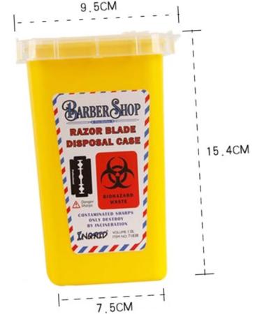 Frcolor 2-Piece Yellow Folding Cutters Set - Portable Hairdresser Tools with Sharpened Needles for Safe Storage | Ideal for Suitcases & Waste Razor - Buy Online on GoSupps.com