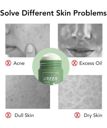  MELAO CLEANING MASK MASK GREEN TEA STICK Facial Mask Deep Pore Cleansing Fights Acne and Blackheads Improves Skin for All Skin Types Men and Women (5PCS) - Buy Online on GoSupps.com