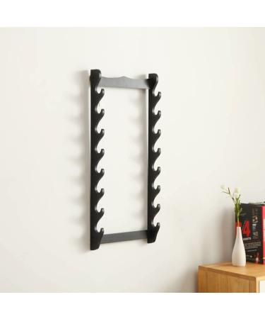 8-Tier Black Sword Holder Wall Display Rack for Samurai Katana Wakizashi Swords - Buy Online on GoSupps.com