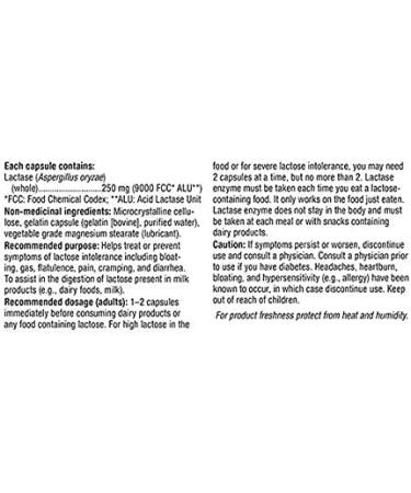 Webber Naturals Lactase Enzyme Extra Strength 120 Capsules - Digestive Support - Buy Online on GoSupps.com