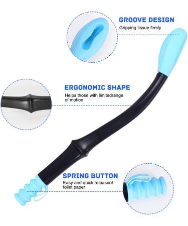 15.5-Inch Comfort Wipe Toilet Paper Aid for Restricted Mobility | WC Aids for Easy Wiping - Buy Online on GoSupps.com
