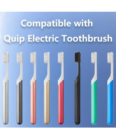 4-Pack of Black Replacement Heads for Quip Electric Toothbrush - Buy Online on GoSupps.com
