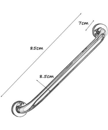 Bathroom Grab Bars Stainless Steel Grab Rail Shower Safety Handle Anti Slip Bathroom Balance Bar Handicap erly Bath Handle - Buy Online on GoSupps.com