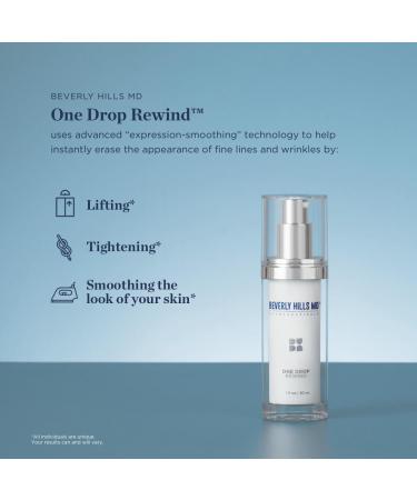 One Drop Rewind: Anti-Aging Tightening Serum for Instant Smooth Skin | Targets Fine Lines Wrinkles Crows Feet | Argireline Formula | International Shipping - Buy Online on GoSupps.com