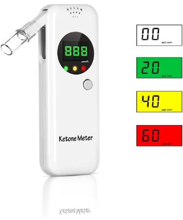 Ketone Breath Analyzer - Digital Ketone Breath Meter for Ketosis Testing Kit | Includes 10 Mouthpieces - Buy Online on GoSupps.com