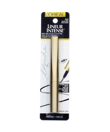 L'Oreal Lineur Intense Felt Tip Liquid Eyeliner Black Mica 610 .05 fl oz (1.5 ml)