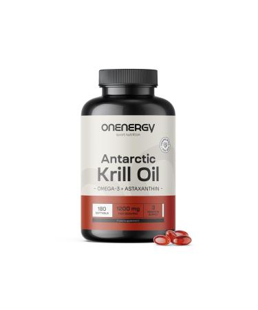Be Healthy Group doo Krill Oil 1200 mg Omega3 Choline and Astaxanthin 180 Soft Capsules Antarctic Krill Oil Heart and Liver Function Aids in Fat Metabolism Gluten Free and Lactose Free