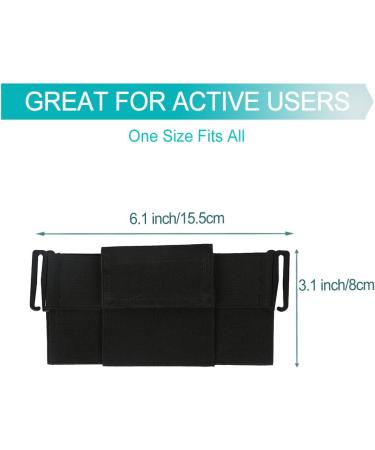 No-Bounce Insulin Pump Belt Holder for Tandem T-slim - Clip-On Diabetic Pouch Waistband for Active T1D Lifestyle - Black - Buy Online on GoSupps.com