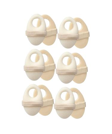 FRCOLOR 6 Pairs Toe Corn Stickers Corn Cushions Foot Compact Metatarsal Pads Back Heel Sticker Daily Use Metatarsal Pads Portable Toe Cushion Replaceable Wear Sleeve Men and Women Elastic