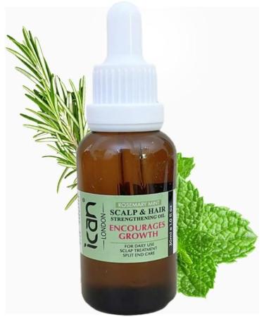 ican London Rosemary Mint Scalp & Hair Treatment Oil For Faster Hair Growth 30ml - Buy Online on GoSupps.com