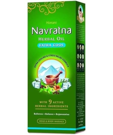 Navratna Ayurveda Oil Extra Cool - 200ml | Head Massage Hair Care & Stress Relief | Buy Online Internationally - Buy Online on GoSupps.com