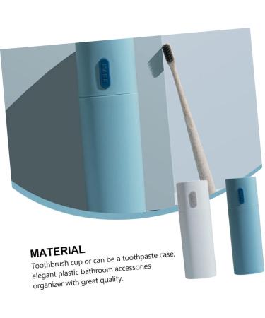 BCOATH Travel Toothbrush Cup Set - 2 Piece Toothbrush Box & Toothpaste Travel Case for Outdoor Use - Buy Online on GoSupps.com