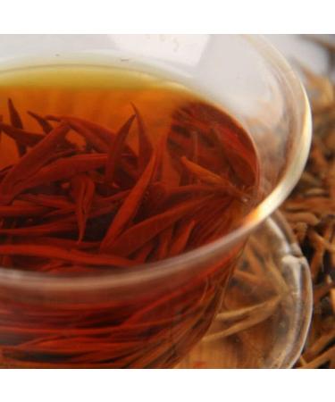 HELLOYOUNG Th Pu'er Dian Hong bourgeon d'or biologique naturel du Yunnan de Chine Sans additifs fabrication traditionnelle avec une saveur unique Th pu-erh Pu'er Tea (100g) - Buy Online on GoSupps.com