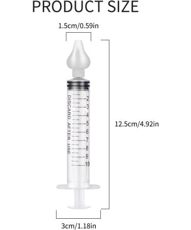 2Pcs Baby Nasal Aspirator Kit - Reusable Silicone Suction Tip & Irrigator | Nose Cleaner for Infant Care - Buy Online on GoSupps.com