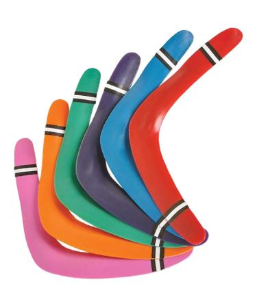 ArtCreativity Boomerangs, Set of 2, Classic Returning Boomerangs in a Bright Assortment of Colors, Fun Outdoor Toys for Camping, Backyard, Picnic, Best Gift Idea for Boys and Girls