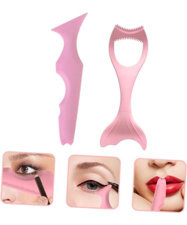 Housoutil Lashes Kit 2pcs Eyeliner Silicone Molds Eyeshadow Mascara Drawing Aid Makeup Supplies Magnetic Eyelash Tool - Buy Online on GoSupps.com