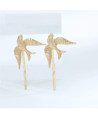 Olbye Sparrow Gold Bird Hair Pins Set for Bridal & Girls | 2 Pcs - Buy Online on GoSupps.com
