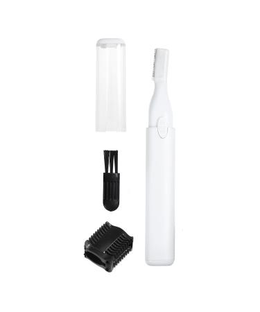 VOCOSTE Electric Eyebrow Trimmer Eyebrow Razor for Women Eyebrow Hair Trimmer for Face Lips Armpit Leg Body Battery-Operated Portable White