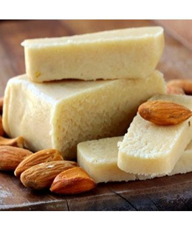 RAREZZE - Sicilian almond paste LOW SUGAR with 60% almonds (2 x 465gr. bars). RAREZZE: Sicilian cakes, cannoli, biscuits, cassata, artisan pastries