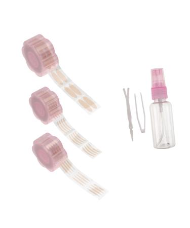 Housoutil 1 Set Double Eyelid Sticker Instant Lift Eyelid Breathable Eyelid Lift Natural Clear Tape Big Eye Tools Eye Lift Strip Invisible Pink Eyes Lifter Adhesive Strip