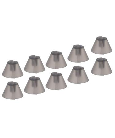 Hearing aid closed dome 10 pieces of silicone earplugs hearing aid compartment dome ear rubber head for most headphones removable washable black layer earplugs replacement for H