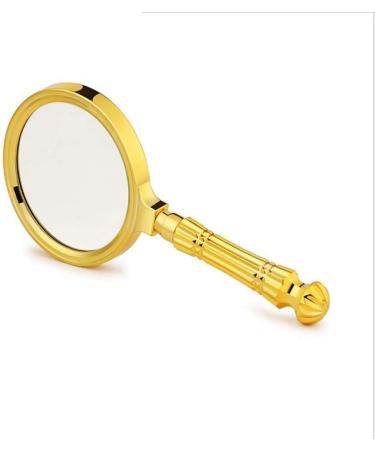 Magnifying Glasses Vision aids Retro Magnifying Glass Gold Handle Magnifying Glass Handle Hand Held Magnifying Glass Stationery Office Supplies 1PCS Better Life