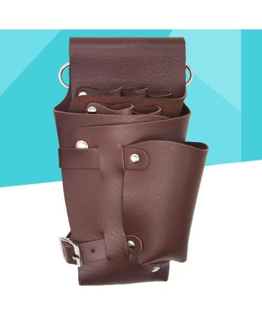 PopetPop 3-In-1 Hairdresser Tool Bag with Scissor Holder - PU Belt Organizer for Salon & Cosmetic Brushes - Buy Online on GoSupps.com
