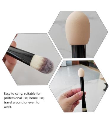 FRCOLOR Double-Ended Makeup Brush Set - 2 Fluffy Brushes for Foundation & Concealer | Non-Latex Blending Sponge - Perfect for Flawless Makeup - Buy Online on GoSupps.com