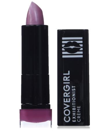 COVERGIRL Exhibitionist Lipstick Cream  Verve Violet 370  Lipstick Tube 0.123 OZ (3.5 g) Verve Violet 0.12 Ounce (Pack of 1)