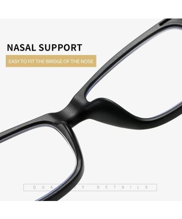 FREAZE Wood Reading Glasses - Anti Blue Light Computer Glasses for Men & Women | Fashionable Striped Temple PC Frames | +2.0 Strength - Buy Online on GoSupps.com