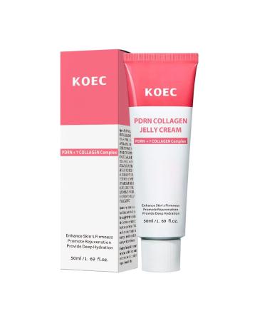 KOEC PDRN Collagen Jelly Cream with 7 Collagen Complex PDRN Pink Peptide Skincare for Deep Hydrating & Skin Elasticity & Firming Face Moisturizer Glass Skin Glow 1.69 Fl Oz - Buy Online on GoSupps.com